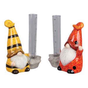 Gnome Figurines with Rain Gauges