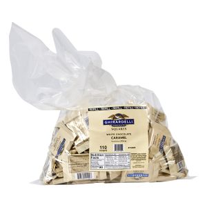 Ghirardelli White Chocolate Caramel Squares - Refill Bag for Changemaker Tub