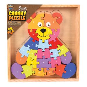 Chunky Wooden Puzzle - Teddy Bear