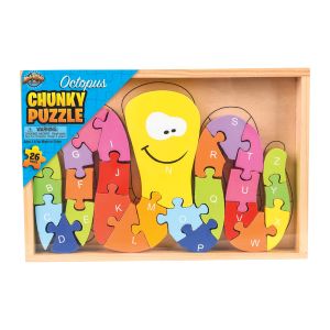 Chunky Wooden Puzzle - Octopus