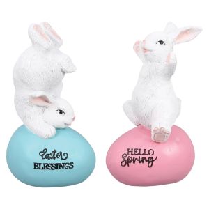 Easter Bunny and Egg Figure