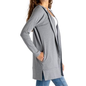 FitKicks Gray Everywear Cardigan - Small-Medium