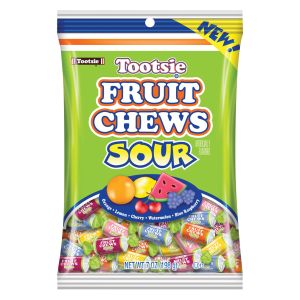 Tootsie Sour Fruit Chews - 7-Ounce Peg Bag