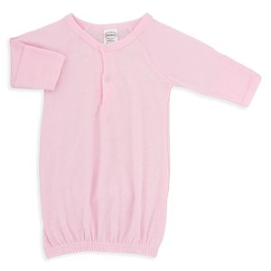 2-Pack Cotton Preemie Gown with Mitten Cuffs - Pink