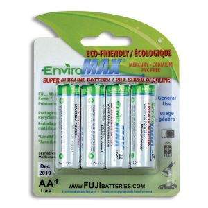 4-Pack Fuji Super Alkaline Batteries - Size AA