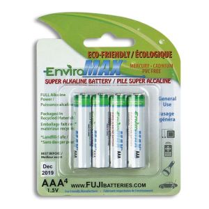 4-Pack Fuji Super Alkaline Batteries - Size AAA