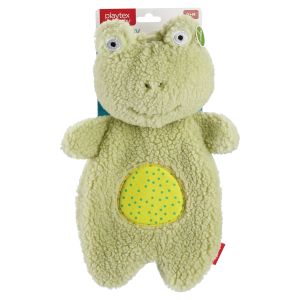 Playtex Baby Plush Frog with Rattle & Crinkle Sounds