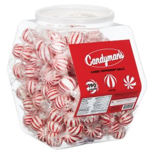 Candyman's Jumbo Peppermint Candy Balls - Changemaker Display Tub