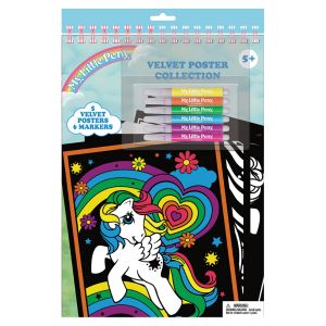 Velvet Poster and Marker Set - My Little Pony