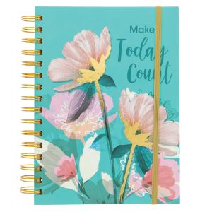 Spiral Journal with Hot Stamping - Floral