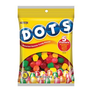 Tootsie Dots Candy - 8-Ounce Peg Bag