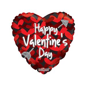 Valentine's Many Hearts Foil Balloon
