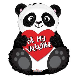 Be My Valentine Panda Bear Foil Balloon