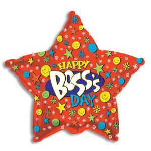 Happy Boss's Day Smiley Face Foil Balloon