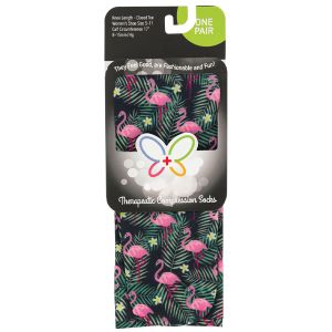 Women's Therapeutic Compression Socks - Flamingo