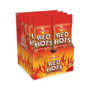 The Original Red Hots Cinnamon Flavored Candy - 8 Count Display