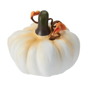Resin Pumpkin With Artificial Stems