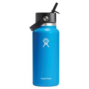 Hydro Flask 32 Oz Wide-Mouth Water Bottle with Flex Straw Lid - Pacific
