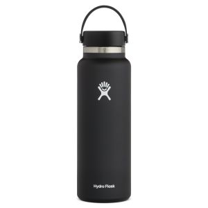 Hydro Flask 40 Oz Wide Mouth Water Bottle with Flex Cap - Black