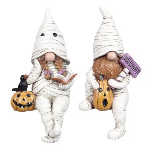 Halloween Shelf Sitter - Gnome in Mummy Costume