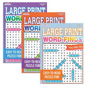 10¾ INCH LARGE PRINT PUZZLE BOOKS - WORD-FINDS™