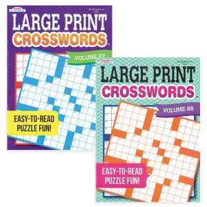Large Print Puzzle Books - Crosswords