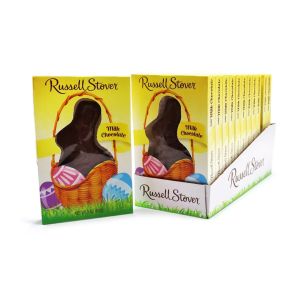 Russell Stover Solid Milk Chocolate Rabbits - 12ct Display