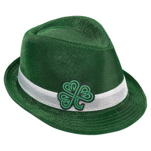 St Patrick's Day Shiny Green Fedora Hat