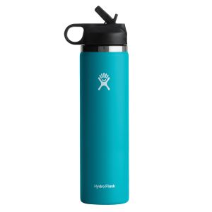 Hydro Flask 24 Oz Wide-Mouth Water Bottle with Straw Lid - Laguna