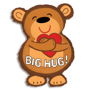 Jumbo Foil Balloon - Big Hug Bear
