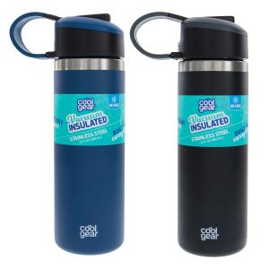 Cool Gear Stainless Steel Water Bottle with Sipper Cap