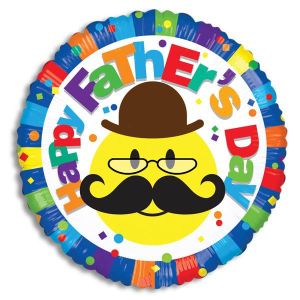 Happy Father's Day Mustache Foil Balloon