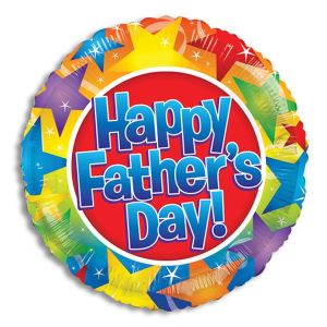 Happy Father's Day Stars Foil Balloon