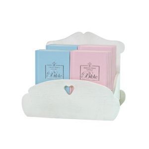 Pink and Blue Baby's First Little Bibles with Cradle Display