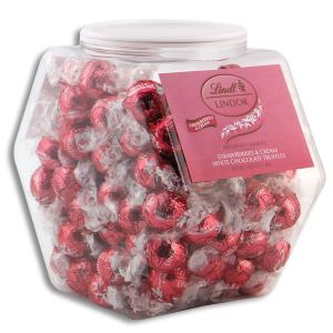Lindt Lindor Strawberries and Cream Truffles - Changemaker Display Tub