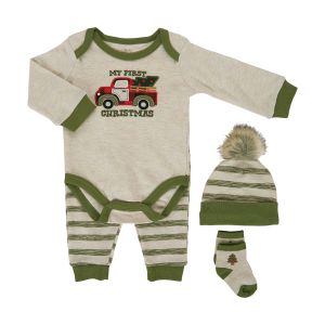 4-Piece Baby Clothing Set - My First Christmas