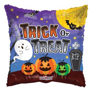 Square Trick or Treat Foil Balloon