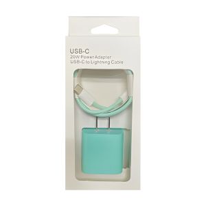 USB-C to Lightning Braided Cable - Mint