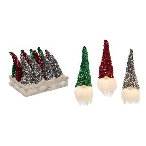 Plush Light-Up Sequin Gnomes