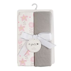 2-Pack Ultra-Soft Swaddle Blankets - Pink