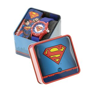 Analog Watch In Tin Case - DC Comics Superman