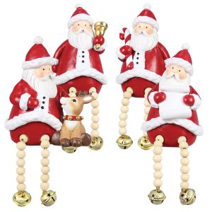 Santa Shelf Sitter with Jingle Bell Feet
