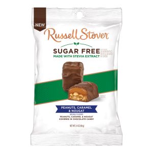 Russell Stover Sugar Free - Peanuts Caramel & Nougat