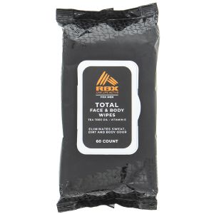 RBX Total Face and Body Wipes for Men
