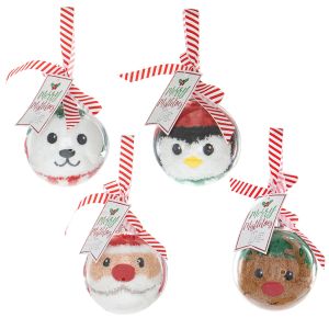 Plush Christmas Character Socks in Acrylic Ball