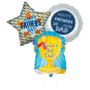 Pre-Inflated Mini Balloons On Sticks - 9 Inch - Father's Day