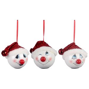 LED Light-Up Snowman Ornaments