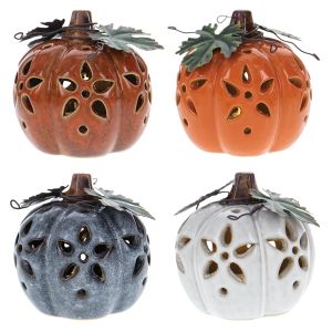 Ceramic Light-Up Pumpkins