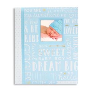 Dream Big Wordplay Baby Record Book - Blue