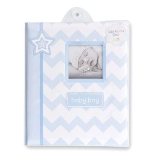 Chevron Baby Book - Baby Boy